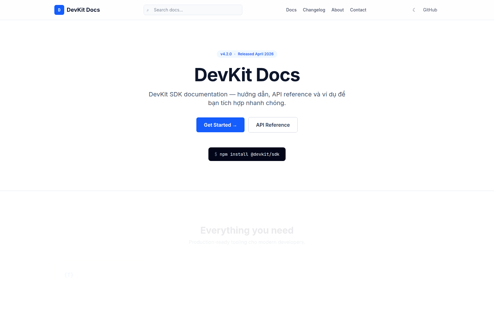 Docs — DevKit