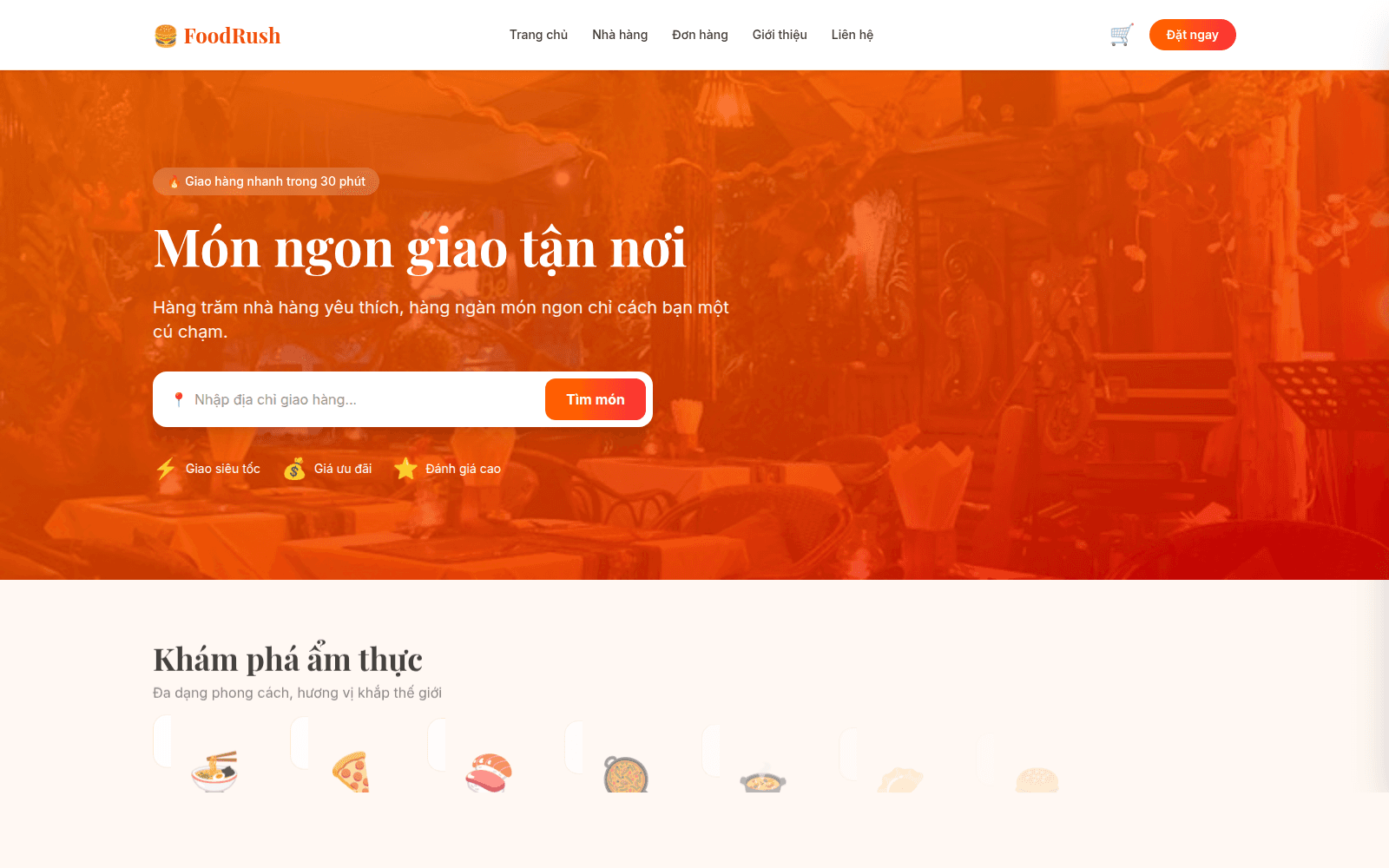 Food Delivery — FoodRush