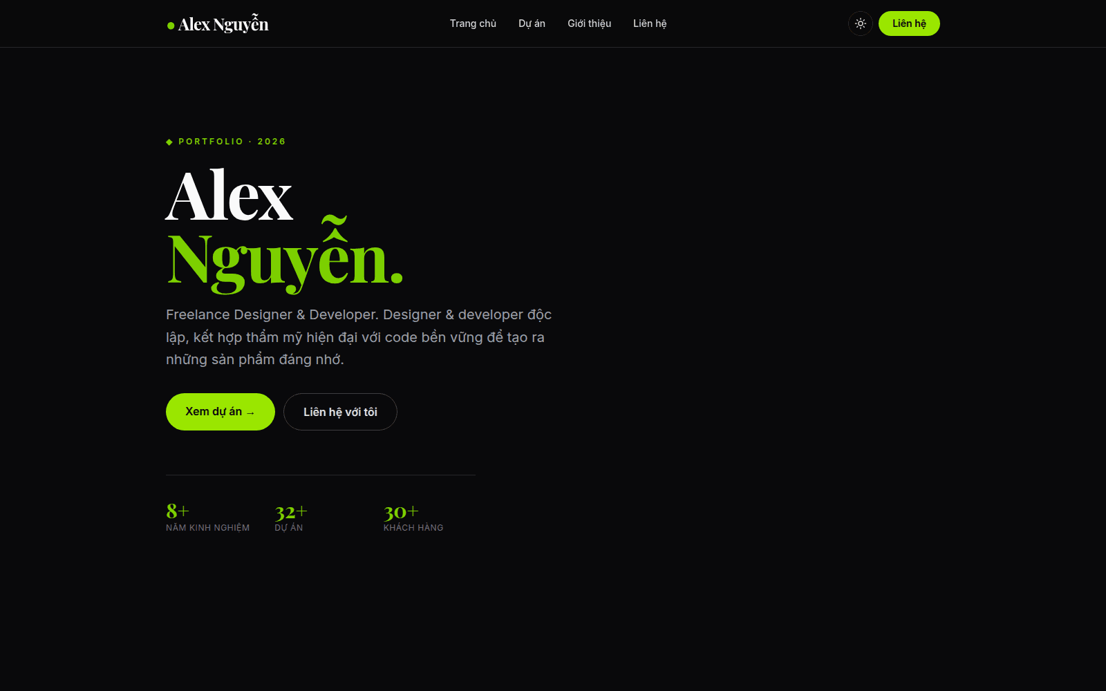 Portfolio — Alex Nguyễn